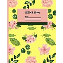 Vintessy Sketchbook: Pink Floral Sketch Paper To Draw, And Sketch In 120 Pages (8.5X11 Inch).
