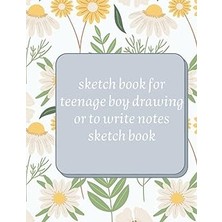 Vintessy Sketch Book For Teenage Boy Drawing Or To Write Notes Sketch Book: 8.5 x 11 Inch (21.59 x 27.94 Cm)