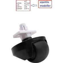 Roborock S6 Q7 Q8 S7 S5 ile Uyumlu Ön Teker - Tekerlek