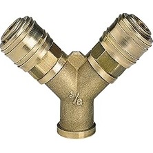 Vintessy Orijinal Einhell Çift Girişli Basınçlı Hava Çıkış Borusu C. R3/8" (Kompresör Aksesuarı, 2