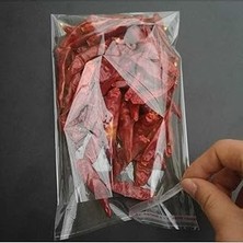 Vintessy Şeffaf Bantlı (10X15 Cm) Parlak Jelatin Poşet (100 Adet) - Şeffaf Hediye Poşeti
