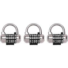 Vintessy Master Lock 2-1/2 Inç (64 Mm) Genişliğinde Kendi Kelime Kombinasyonu Asma Kilidi Değiştirilebil