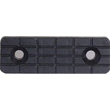 Vintessy BADEM10 Plastik Takoz Ayak Baza Papucu Denge Çubuğu Takozu 5 cm (10 Adet) Siyah