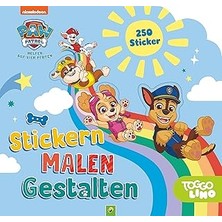 Vintessy Paw Patrol Stickern, Malen, Gestalten: Malbuch Mit 250 Stickern I Für Kinder Ab 3 Jahren