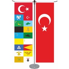 Empressco Türk Devletleri ve Türk Bayrağı T Model Masa Bayrak Seti - Fiyatı, Yorumları
