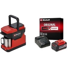 Vintessy Einhell Te-Cf 18 Li - Solo, Akülü Kahve Makinesi + Einhell 18V 5,2 Ah Pxc Starter-Kit (Başlangı�