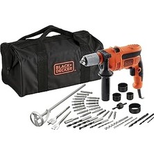 Vintessy Black + Decker CD714CREW2 Darbeli Matkap, Kırmızı, 710 W, BEH710SA40