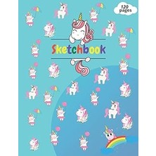 Vintessy Sketchbook: Unicorn Notebook Sketchbook For Kids Drawing And Doodling