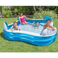 intex Geniş Aile Havuzu 229X229 Cm, Rahat ve Eğlenceli Yaz Keyfi
