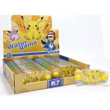 MiraLive Pikachu Baskılı Sulu Oyun - Şeffaf Gövdeli Dikdörtgen El Konsolu Su Oyunu ALK3990