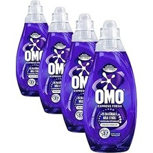 Vintessy Omo Express Fresh Capcanlı Siyahlar Tüm Koyu Renkler Sıvı Çamaşır Deterjanı 1480 ml (4 Paket