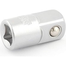Vintessy Izeltaş 1507060004 Lokma Adaptörü, Krom, 1/4"f x 3/8"m