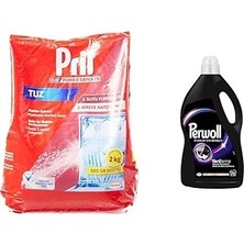 Vintessy Pril Duo Power Experts Kirece Karşı Etkili Bulaşık Makinesi Tuzu (1 x 2000 G) + Perwoll Siyahlar