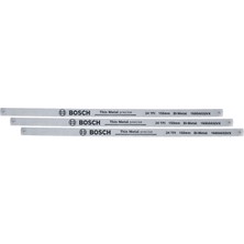 Vintessy Bosch Demir Testeresi Bıçakları Precise 150 Mm, 3 Adet (150 Mm; 24 Tpı; Metal, Plastik ve Yumuşa