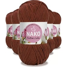 MiraLive 5 Adet Cotton Lüks Yelek Tunik Kazak Bluz Hırka Ipi Yünü Kızıl Kahve 97556