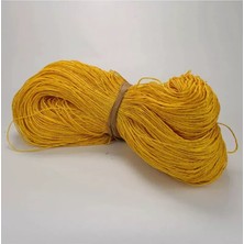 MiraLive Sarı Renk Çile Kağıt Ip Çanta Ipi Supla Ipi  No:59 - (550-600 Gr)