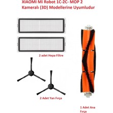 Mi Robot Xiaomi 1c-2c- Mop 2 Plus + (3d) Fırça Filtre Set