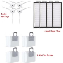 Roborock Q5 Pro Q8 Max Uyumlu Filtre Yan Fırça Toz Torbası