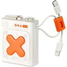 Fulltech FP21 Pd 22,5W 10.000MAH Dahili Type-C ve Lightning Kablolu LED Göstergeli Powerbank