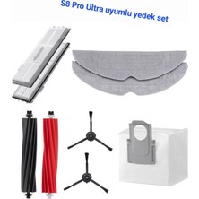 Roborock S8 Pro Ultra Sonic Fırça Filtre Torba Paspas Seti