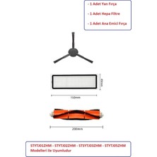 Mi Robot Xiaomi Mop Pro + Plus Uyumlu Fırça Filtre Seti (STYTJ02ZHM-STYTJ03ZHM)
