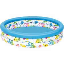 Bestway Çocuklar Için Mavi Coral Havuz 102X25 Cm, Eğlenceli ve Rahat Kullanım
