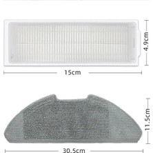 Xiaomi Mirobot Mop 2pro Mop Lite Mjstl MJST1SHW Filtre Fırça