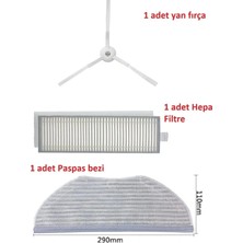 Viomi Vıomı V3 Max Uyumlu Hepa Filtre Mop Paspa ve Yan Fırça
