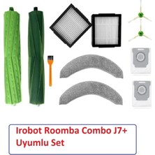 Irobot Roomba Combo J7+ Mop Paspas Fırça Toz Torbası Filtre (Hepa Filtre)