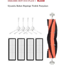 Xiaomi Dreame Bot D10 Plus RLS3D Ana/yan Fırça Hepa Filtre
