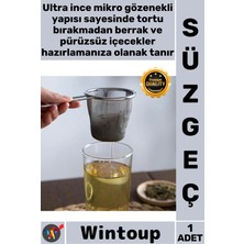Wintoup #süzgeç Mikro Filtre Bitki Çayı Tortusuz Berrak Ince Gözenekli Paslanmaz Çelik Çay Kahve Süzgeci