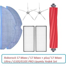 Roborock S7 Maxv/s7 Maxvplus/s7 Maxv ULTRA/G10S/G10S Pro Set - Uyumlu Yedek Set