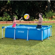 intex Dikdörtgen Aile Havuzu, 220X150X60 Cm, Pratik ve Rahat Kullanım