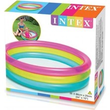 intex Şeffaf Renkli 3 Bölmeli Çocuk Havuzu 86 Cm, Eğlence Dolu Anlar Için