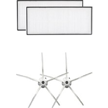 Roborock S7- 5 Kollu Silikon Yan Fırça 2'li ve Hepa Filtre (Roborock S7 Modelleri Ile Tam Uyumlu)