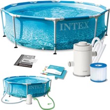 intex 305X76CM Prefabrik Havuz, 220V Filtreli, Yaz Tatili Için Mükemmel Seçenek