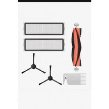 Xiaomi Mi Robot Vacuum 1c 2c ve F9-Mop Pro2+(3d) Filtre Fırça Set (Siyah)
