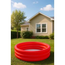 Premini Kırmızı Şişme Çocuk Havuzu 152X30 Cm, Eğlence ve Serinlik Için Ideal
