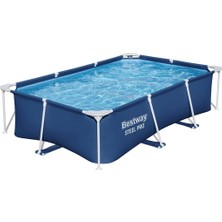 Bestway Dikdörtgen Bahçe Havuzu 2,59X1,70X0,61 M, Dayanıklı Çelik Gövdeli