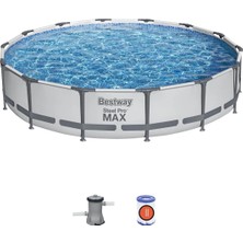 Bestway Prefabrik Çelik Yer Üstü Havuz Seti 4,27 M x 84 Cm, Pratik ve Keyifli Yaz Eğlencesi