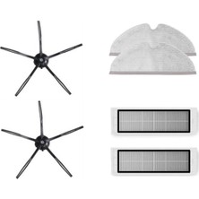 Roborock Siyah S6 Max V 6'lı Set - Lingrup  Ithalatçı Garantili (Yedek Parça Seti)
