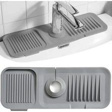 Empressco Antrasit Musluk Kenarı Silikon Esnek Su Tutucu Kaydırmaz Abdest Matı Musluk Banyo Mutfak Organizeri - Fiyatı, Yorumları