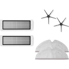 Roborock Siyah S6 Maxv 6'lı Set- Lingrup  Ithalatçı Garantili - Yedek Parça Seti