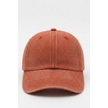 Mollycrush Unisex Turuncu Yıkamalı Kot Outdoor Beyzbol Şapkası - Ayarlanabilir Spor Kep