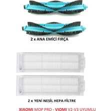 Xiaomi Xıaomı Mop Pro ve Vıomı V2-V3 Ana Emici Fırça - Hepa Filtre (Uyumlu)