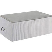 Belirtilmemiş Ocean Home Textile Orta Boy Gri Çizgili Stuff & Things Hurç 52 x 28 x 21 cm