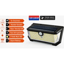 Marsilyan 202 LED Güneş Enerjili Hareket Sensörlü Çakar LED Duvar Lambası PD772