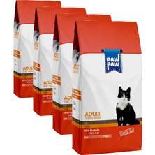 Belirtilmemiş Paw Paw Yetişkin Kedi Maması Balıklı 1 kg (4 Paketi)