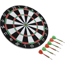 tp Buğz 12 Inç Ahşap Dart Tahtası 4 Adet Metal Uçlu Dart Oku Dahil