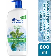 Head&Shoulders Head & Shoulders Buzlu Mentol Ferahlığı Kaşıntı Giderici Serinlik Hissi Kepeğe Karşı Etkili Şampuan 800ml